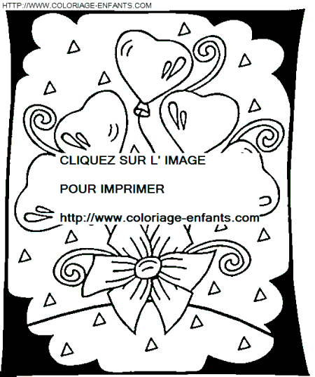 coloriage saint valentin amoureux