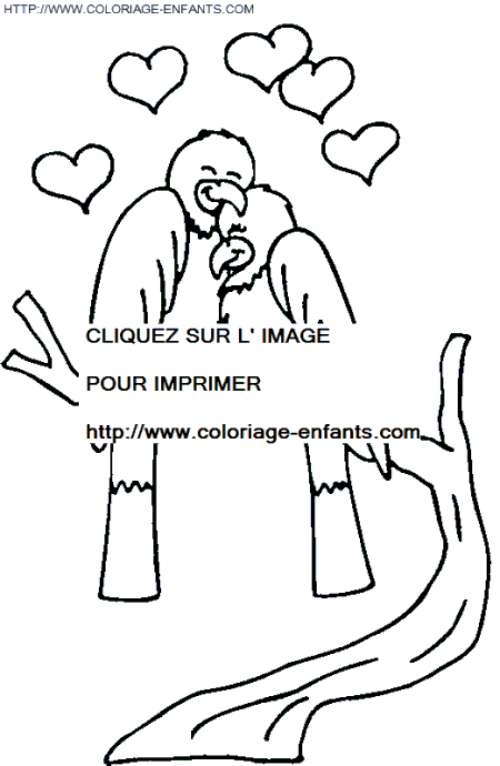 coloriage saint valentin amoureux