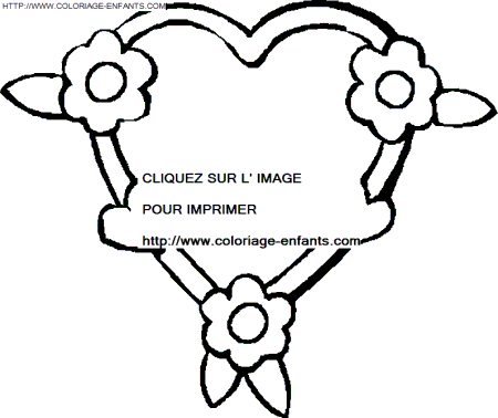 coloriage saint valentin coeurs