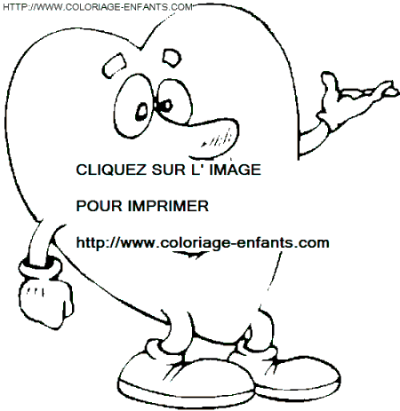 coloriage saint valentin coeurs