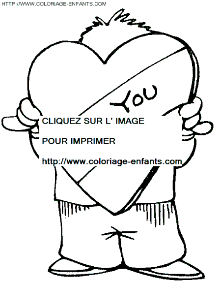 coloriage saint valentin coeurs