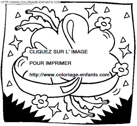 coloriage saint valentin coeurs