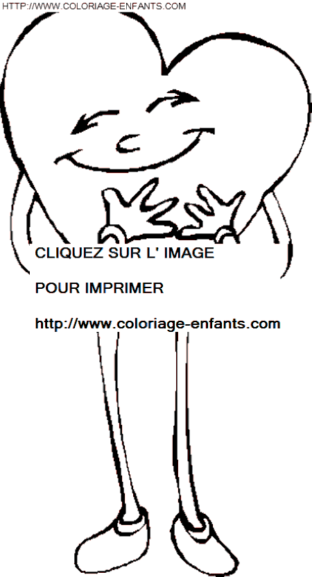 coloriage saint valentin coeurs