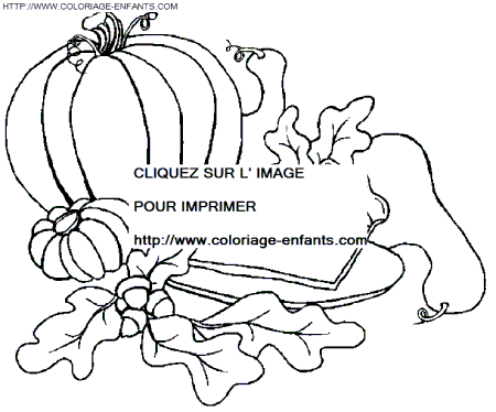 coloriage thanksgiving