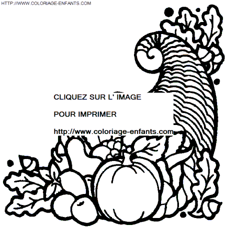 coloriage thanksgiving