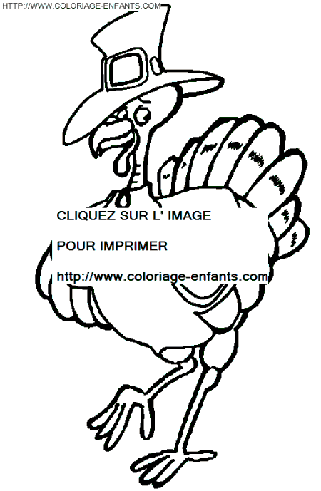 coloriage thanksgiving