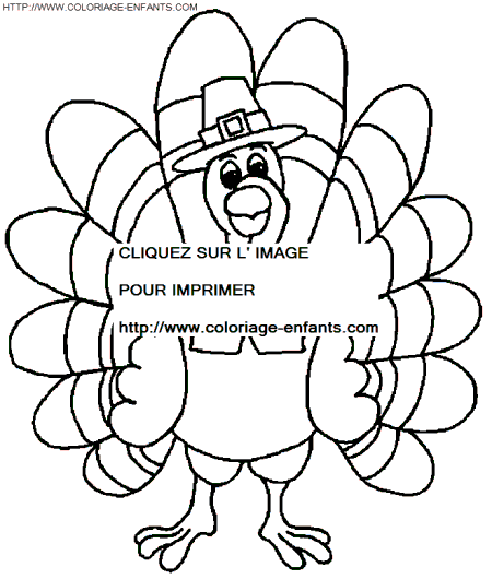 coloriage thanksgiving