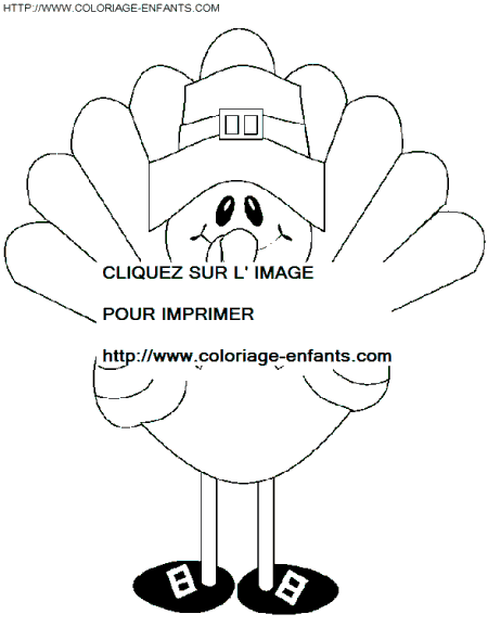 coloriage thanksgiving