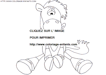 coloriage galupy le cheval