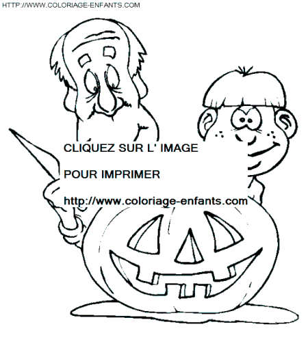 coloriage halloween