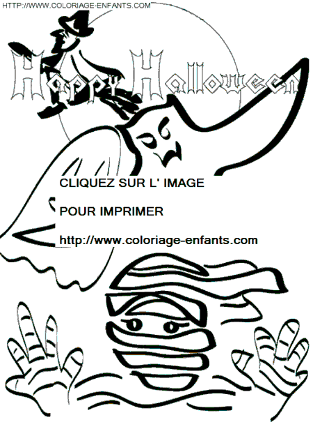 coloriage halloween