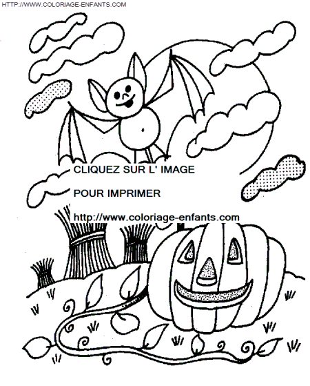 coloriage halloween