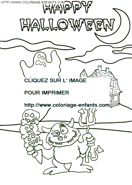 coloriage halloween