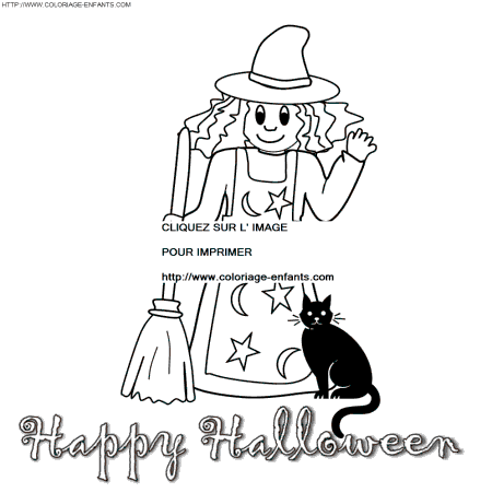 coloriage halloween