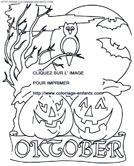 coloriage halloween