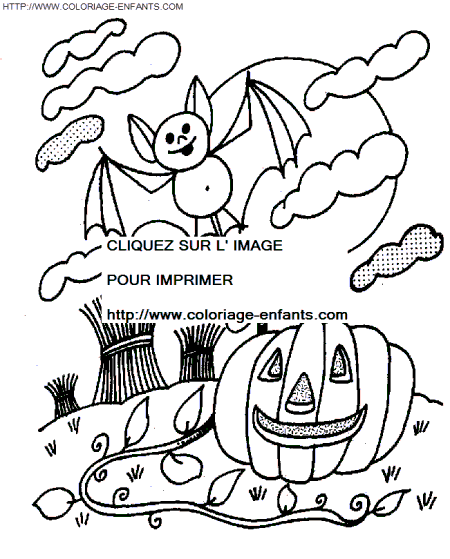 coloriage animaux halloween