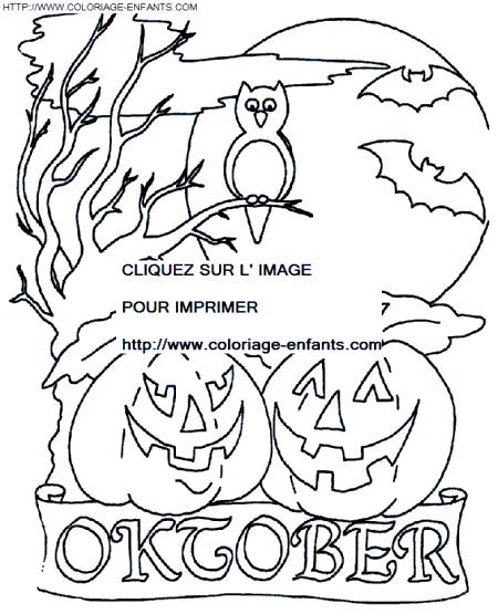 coloriage citrouilles halloween