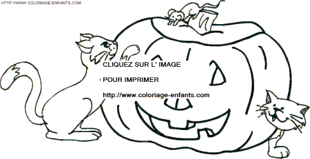 coloriage citrouilles halloween