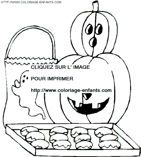 coloriage citrouilles halloween