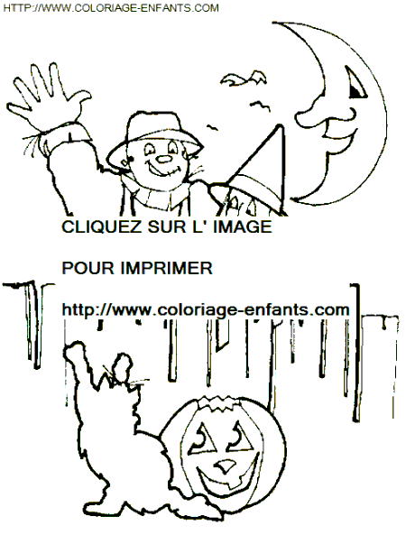 coloriage citrouilles halloween