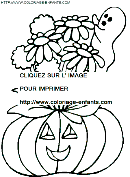 coloriage citrouilles halloween