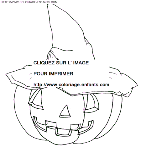 coloriage citrouilles halloween