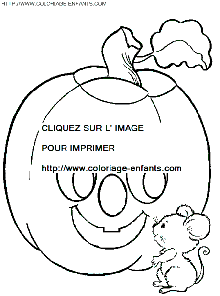 coloriage citrouilles halloween