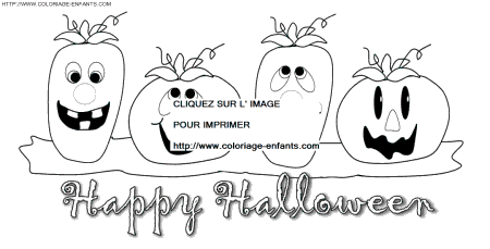 coloriage citrouilles halloween