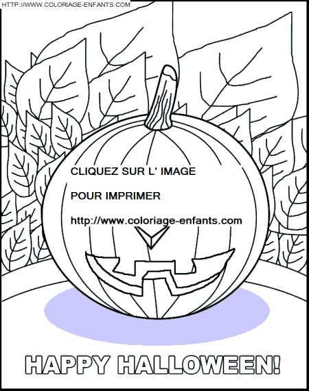 coloriage citrouilles halloween