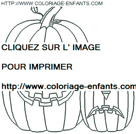 coloriage citrouilles halloween