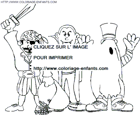 coloriage enfants deguises