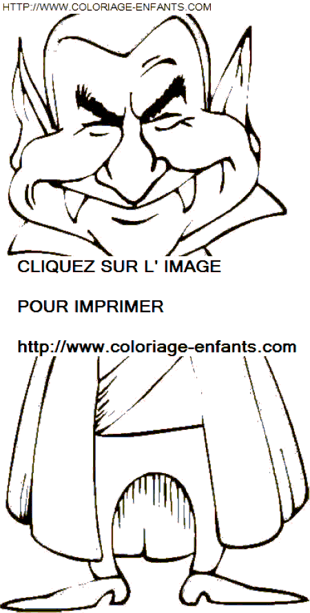 coloriage monstres halloween