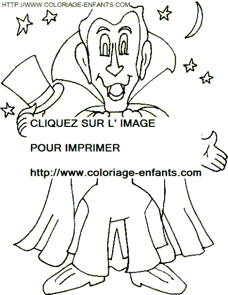 coloriage monstres halloween