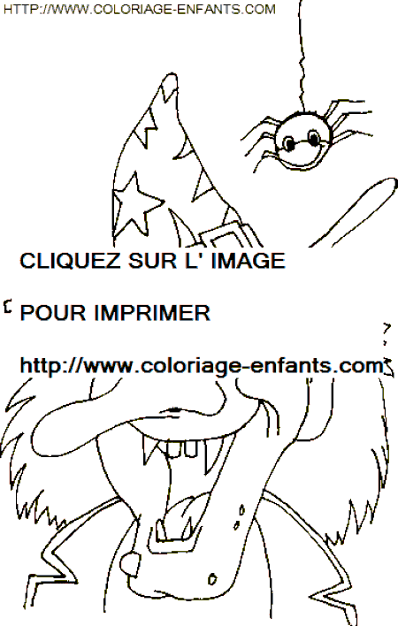 coloriage sorcieres halloween