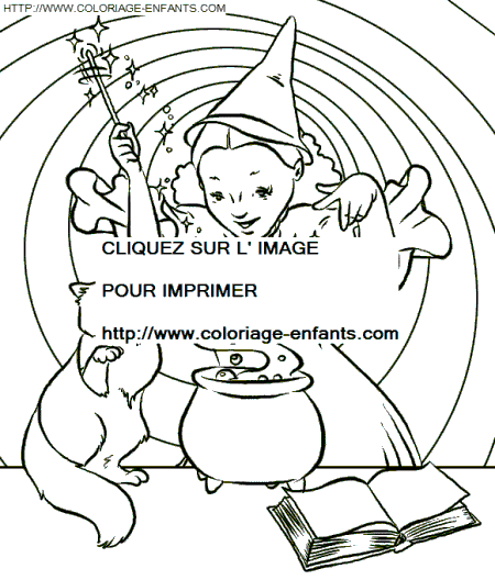 coloriage harry potter hermione preparant une potion