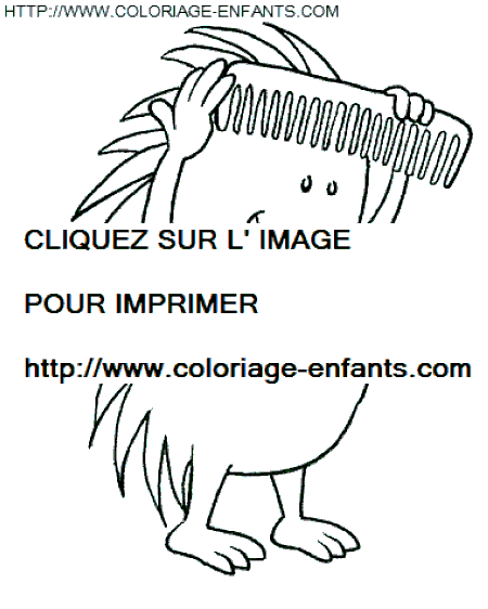 coloriage herissons