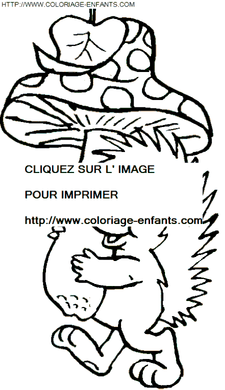 coloriage herissons