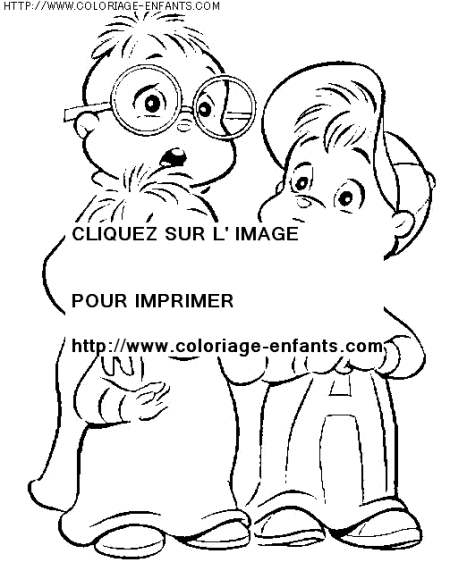 coloriage heros alvin