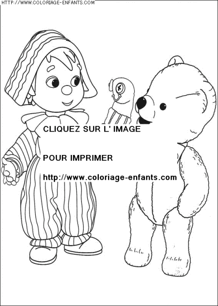 coloriage heros andy pandy