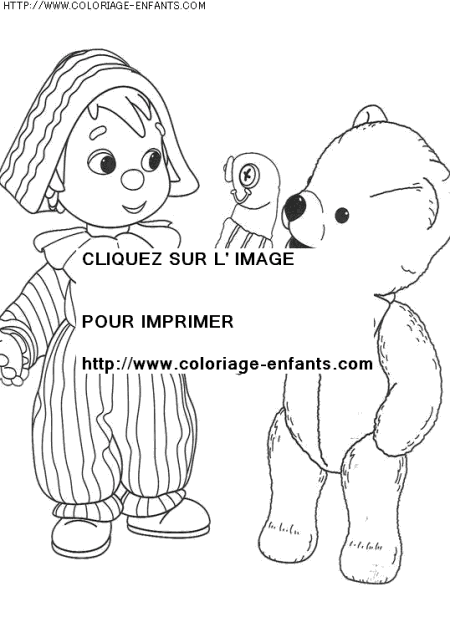 coloriage heros andy pandy