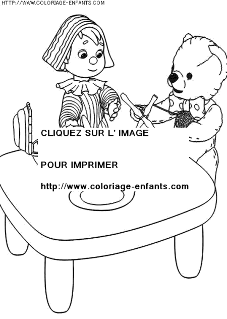 coloriage heros andy pandy