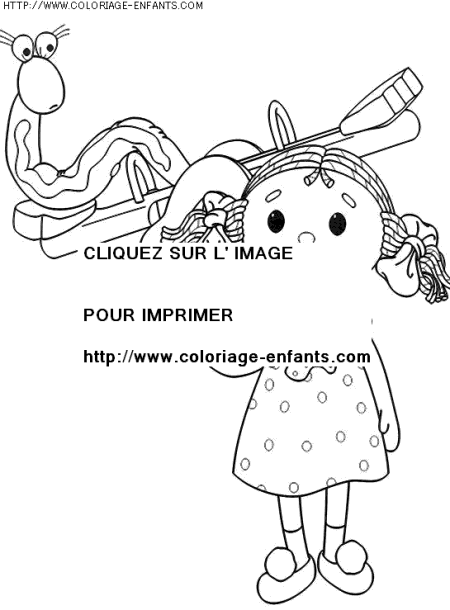 coloriage heros andy pandy