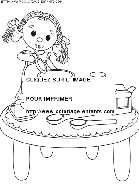 coloriage heros andy pandy