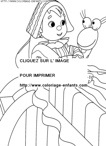 coloriage heros andy pandy