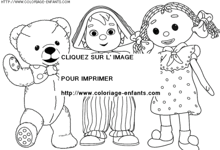 coloriage heros andy pandy