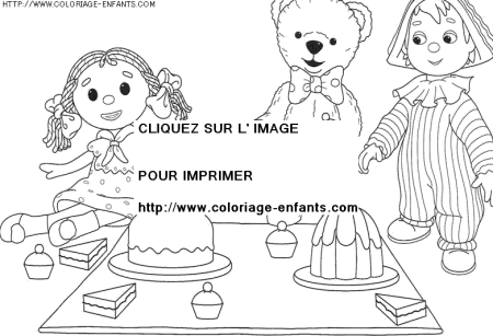 coloriage heros andy pandy