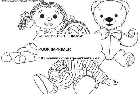 coloriage heros andy pandy