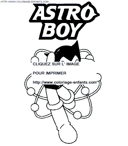 coloriage Heros Astro Boy