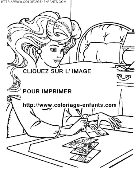 coloriage heros barbie