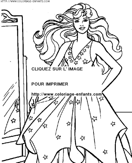 coloriage heros barbie